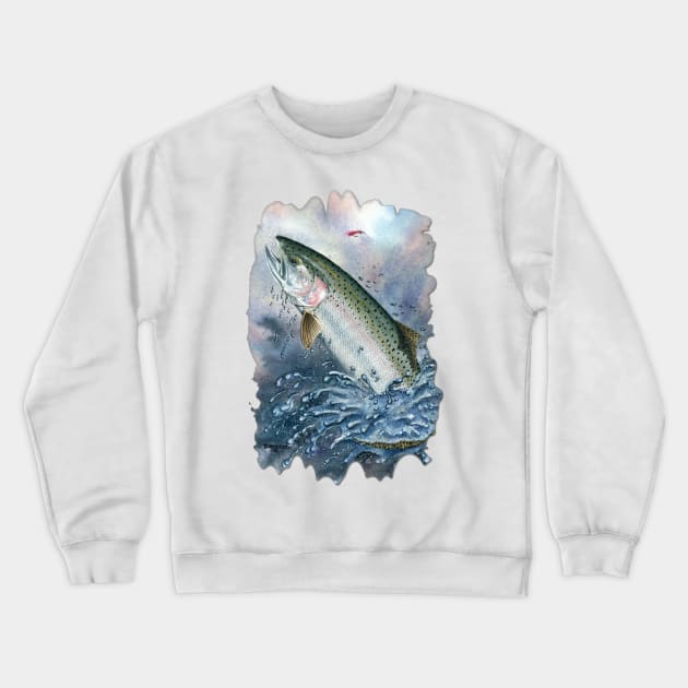 Steelie Crewneck Sweatshirt by Dave Bartholet Wildlife Art